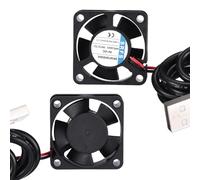 sourcing map Ventola di raffreddamento 3010, 30 mm x 10 mm, 5 V, piccola, in plastica, USB, per computer PC, case, CPU dissipatore di calore, stampante 3D, desktop router server (2 pezzi)
