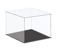 sourcing map - Vetrina in acrilico con custodia in plastica a cubo, scatola di stoccaggio trasparente piccola, assemblaggio antipolvere, vetrina 41x41x25.5cm per articoli da collezione