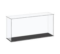 sourcing map - Vetrina in acrilico con custodia in plastica a cubo, scatola di stoccaggio trasparente piccola, assemblaggio antipolvere, vetrina 41x11x20.5cm per articoli da collezione