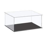 sourcing map - Vetrina in acrilico con custodia in plastica a cubo, scatola di stoccaggio trasparente piccola, assemblaggio antipolvere, vetrina 36x21x15.5cm per articoli da collezione