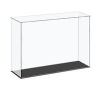 sourcing map - Vetrina in acrilico con custodia in plastica a cubo, scatola di stoccaggio trasparente piccola, assemblaggio antipolvere, vetrina da 36x11x25.5 cm per articoli da collezione