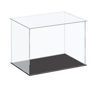 Sourcing map - Vetrina in acrilico, scatola in plastica, cubo, scatola di stoccaggio trasparente piccola, montaggio antipolvere, vetrina 36x21x25.5cm per articoli da collezione