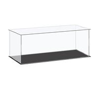 Sourcing Map - Vetrina in acrilico, scatola in plastica, cubo, scatola di stoccaggio trasparente piccola, assemblaggio antipolvere, vetrina 41x16x15.5cm per articoli da collezione