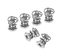 sourcing map Viti a molla GPU, 10 pezzi, M2,5 x 6 mm, 5,5 mm, a molla OD per scheda grafica GPU, piastra posteriore, viti per dissipatore di calore, vite fissa per ventola del computer, argento