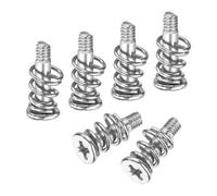 sourcing map Viti a molla GPU, 10 pezzi, M2 x 10 mm, 5,5 mm, con molla OD per scheda grafica GPU, piastra posteriore, dissipatore di calore, viti fisse, colore argento