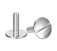 sourcing map Viti a testa piatta extra large M6 x 20 mm, 5 bulloni a testa rotonda in acciaio inossidabile 304