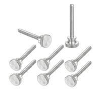 sourcing map Viti a testa zigrinata M4 x 30 mm, in acciaio inossidabile 304, viti a testa zigrinata metrica, bulloni a testa zigrinata con manopole per impugnatura a spalla, stringere a mano, elementi