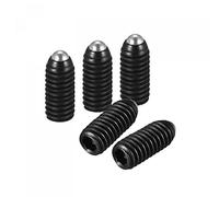 sourcing map Viti con punta a sfera, 5 pezzi, M4 x 10 mm, in acciaio al carbonio, con molla metrica e cava esagonale