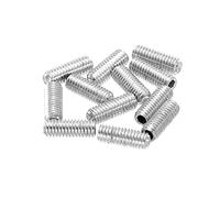 sourcing map Viti di regolazione dell'altezza per ponte chitarra, metriche, M3 x 8, argento, per chitarra elettrica, 12 pezzi