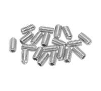 sourcing map Viti di regolazione in altezza per ponte chitarra, metriche, M3 x 6, argento, per chitarra elettrica, 20 pezzi