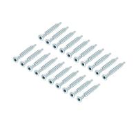 sourcing map Viti per conferma per mobili, 50 viti per legno con cava esagonale da 5 x 40 mm, zincate, autofilettanti, viti di collegamento per mobili