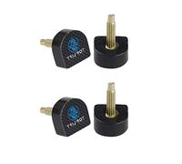 Sourcing mappa da 12 mm x 12 mm plastica nera scarpe con tacco alto punte rubinetti 4 pz