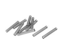 Sourcingmap 0.5mmx3mmx20mm Acciaio Inossidabile 304 molla Compressione Argentato 10pz