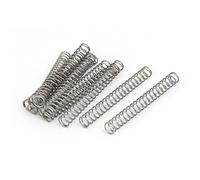 Sourcingmap 0.6 MMX6MMX50 MM 304 molle di compressione in acciaio INOX tonalità argento 10pz