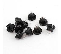 sourcingmap 10 Pezzi Giallo T3 Auto 1 Lampadina Cruscotto Indicatore Lato Luce interno