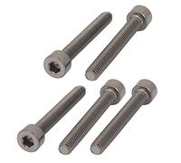 Sourcingmap 10 pezzi M4 x 30 mm filettatura esagonale, tappo testa vite in titanio