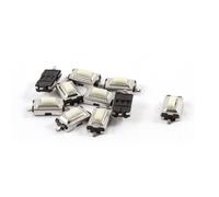 Sourcingmap - 10 pezzi momentaneo spinta 6x3.5x2.5mm 2 pin interruttore smd smt tocco touch