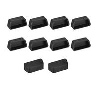 Sourcingmap, 10 protezioni antipolvere in silicone per porte VGA, per DB9, RS232, 15 x 7 mm, colore: nero
