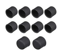 Sourcingmap, 10 protezioni per porte in silicone RCA, anti polvere, diametro 8 mm, colore: nero