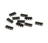 sourcingmap® 10 Pz 4-Pin 10mm maschio a femmina Connettore Nera per RGB LED Striscia
