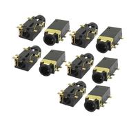 sourcingmap 10 Pz 6-Pin 3.5mm Cuffie Jack Stereo PCB Montaggio Pannello Connettore