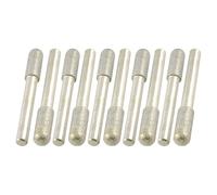 sourcingmap® 10 Pz 8mm Testata 6mm Gambo Diamond Supporto Punti Lima