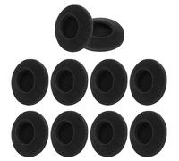 sourcingmap 10 Spugnette Morbide protettive orecchio nere per Cuffie da 5,5cm
