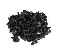 sourcingmap 100 pezzi 30mm Lungo Plastica Push Elementi di fissaggio Rivetti Clip 20mm Testa per auto