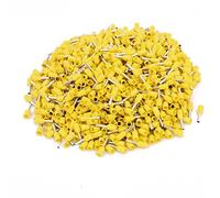 sourcingmap 1000pz 16 AWG 1.5mm2 cavo isolato filo estremità terminale ferrule VE1508 Giallo