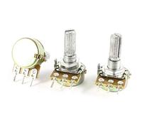 sourcingmap - 100k Ohm B100K 3 terminali lineare conicità potenziometro rotativo, 3pz