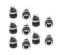 sourcingmap 10pcs 5.5x2.1mm Jack di alimentazione DC Presa Connettore femmina da pannello
