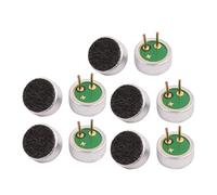 sourcingmap 10pcs 6mm dia 30-44dB Microfono condensatore Electret alta sensibilità raccoglitore