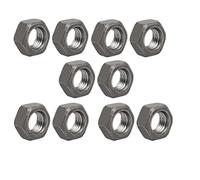 Sourcingmap® 10PCS M12 x 1.5 mm passo metrico filettatura fine in acciaio al carbonio mano sinistra dado esagonale