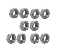 Sourcingmap® 10PCS M14 x 1.5 mm passo metrico filettatura fine in acciaio al carbonio mano sinistra dado esagonale