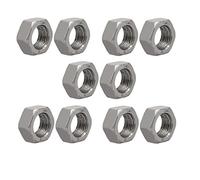 Sourcingmap® 10PCS M16 x 1.5 mm passo metrico filettatura fine in acciaio al carbonio mano sinistra dado esagonale