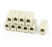 sourcingmap® 10pz8P4C RJ-11 per la linea telefonica per accoppiatore cavi connettore adattatore presa