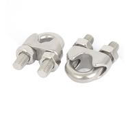 sourcingmap® 12mm 1.3cm Acciaio Inox Cavo Corda Cavo Pinza Gancetti 2 Pezzi