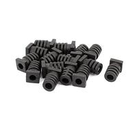 sourcingmap 15 pz serracavo in gomma cord Boot filo di guardia manicotto di cavo flessibile 20mm x 6mm
