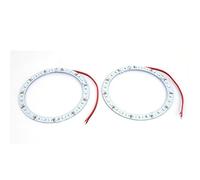 Sourcingmap 2 X 100Mm Rosso 33-Smd Led Auto Angel Occhi Anello Luce Alogena Ring