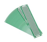 Sourcingmap 2 x 8 cm doppio circuito stampato universale per fai da te di saldatura 20PCS