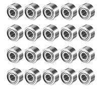 Sourcingmap, 20 cuscinetti a sfera MR52ZZ 2 mm x 5 mm x 2,5 mm, doppia schermatura, in miniatura, con scanalatura profonda