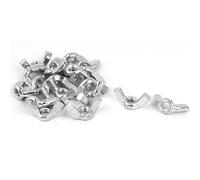 Sourcingmap®, 20 dadi a farfalla 1/4”, filettatura placcata in zinco