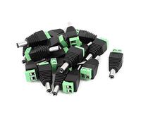 sourcingmap® 20 pc 5,5mm x 2.5mm maschio Jack di alimentazione DC connettori terminali per telecamera TVDC