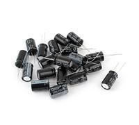 sourcingmap 20 pezzi Attraverso Foro 13mm Cilindrico Electrolytic Condensatore 25V 2200UF