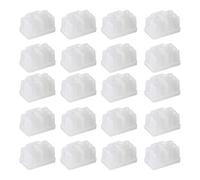 Sourcingmap, 20 protezioni in silicone RJ45, porta hub Ethernet, anti polvere, 12 x 8,3 mm, trasparente