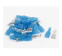 sourcingmap 20 pz 19mm lunghezza forcella femmina terminale crimp connettori + manicotto isolato