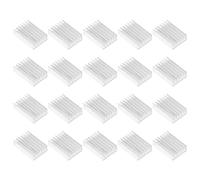 sourcingmap 20 x Alluminio Dissipatori di calore Aletta Di Raffreddamento raffreddamento 20mmx14mmx6mm per Mosfet IC