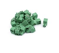 sourcingmap® 20pz 300V KF2EDGK passo da 3,5 mm a 2 Contatti per circuito stampato terminale a vite connettore a blocco