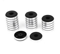 sourcingmap 20pz Assorbimento Degli Urti Piedi Pad Smorzamento per Audio Stereo Altoparlanti Amplificatore CD Speaker Mobile Piede Divani Piedino Regolabile 40mm x 10mm