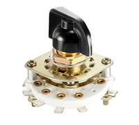 Sourcingmap 2P4T - Selettore interruttore rotante a 2 poli, 4 posizioni, selezionabile 1 ponte a bande, con manopola